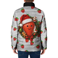 Berry ChristmasYall Christmas Padded Jacket Xmas Holiday Patterns - Wonder Print Shop