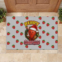 Berry ChristmasYall Christmas Rubber Doormat Xmas Holiday Patterns - Wonder Print Shop