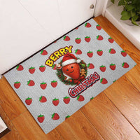 Berry ChristmasYall Christmas Rubber Doormat Xmas Holiday Patterns - Wonder Print Shop