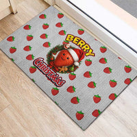 Berry ChristmasYall Christmas Rubber Doormat Xmas Holiday Patterns - Wonder Print Shop