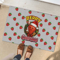 Berry ChristmasYall Christmas Rubber Doormat Xmas Holiday Patterns - Wonder Print Shop