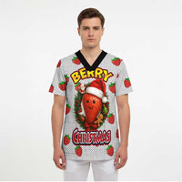 Berry ChristmasYall Christmas Scrub Top Xmas Holiday Patterns - Wonder Print Shop