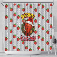 Berry ChristmasYall Christmas Shower Curtain Xmas Holiday Patterns - Wonder Print Shop
