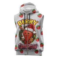 Berry ChristmasYall Christmas Sleeveless Zip Hoodie Xmas Holiday Patterns - Wonder Print Shop