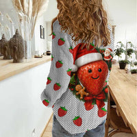 Berry ChristmasYall Christmas Women Casual Shirt Xmas Holiday Patterns - Wonder Print Shop