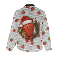 Berry ChristmasYall Christmas Women Casual Shirt Xmas Holiday Patterns - Wonder Print Shop