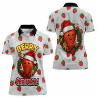 Berry ChristmasYall Christmas Women Polo Shirt Xmas Holiday Patterns - Wonder Print Shop