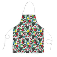 Black Cat Christmas Christmas Apron Xmas Holiday Patterns - Wonder Print Shop
