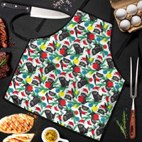 Black Cat Christmas Christmas Apron Xmas Holiday Patterns - Wonder Print Shop