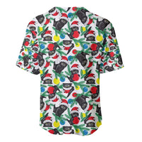 Black Cat Christmas Christmas Baseball Jersey Xmas Holiday Patterns - Wonder Print Shop