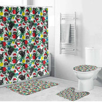 Black Cat Christmas Christmas Bathroom Set Xmas Holiday Patterns - Wonder Print Shop