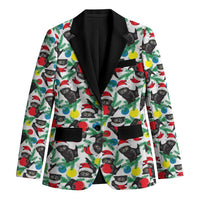 Black Cat Christmas Christmas Blazer Xmas Holiday Patterns - Wonder Print Shop