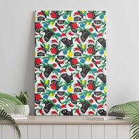 Black Cat Christmas Christmas Canvas Wall Art Xmas Holiday Patterns - Wonder Print Shop