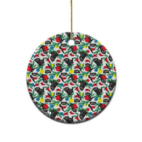 Black Cat Christmas Ceramic Ornament Xmas Holiday Patterns - Wonder Print Shop