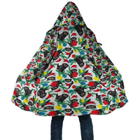 Black Cat Christmas Christmas Cloak Xmas Holiday Patterns - Wonder Print Shop