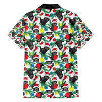 Black Cat Christmas Christmas Family Matching Long Sleeve Bodycon Dress and Hawaiian Shirt Xmas Holiday Patterns - Wonder Print Shop