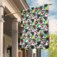 Black Cat Christmas Christmas Garden Flag Xmas Holiday Patterns - Wonder Print Shop