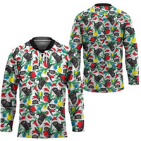 Black Cat Christmas Christmas Hockey Jersey Xmas Holiday Patterns - Wonder Print Shop