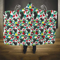 Black Cat Christmas Christmas Hooded Blanket Xmas Holiday Patterns - Wonder Print Shop