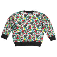 Black Cat Christmas Kid Ugly Christmas Sweater Xmas Holiday Patterns - Wonder Print Shop