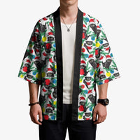 Black Cat Christmas Christmas Kimono Xmas Holiday Patterns - Wonder Print Shop