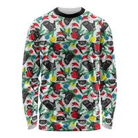 Black Cat Christmas Christmas Long Sleeve Shirt Xmas Holiday Patterns - Wonder Print Shop