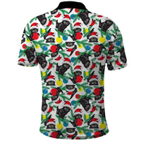 Black Cat Christmas Christmas Polo Shirt Xmas Holiday Patterns - Wonder Print Shop