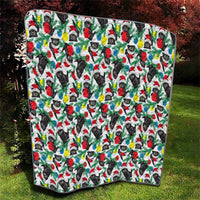 Black Cat Christmas Christmas Quilt Xmas Holiday Patterns - Wonder Print Shop