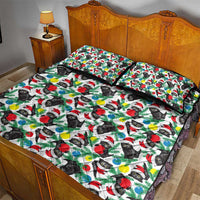 Black Cat Christmas Christmas Quilt Bed Set Xmas Holiday Patterns - Wonder Print Shop