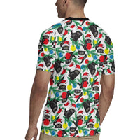 Black Cat Christmas Christmas Rugby Jersey Xmas Holiday Patterns - Wonder Print Shop