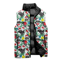 Black Cat Christmas Christmas Sleeveless Puffer Jacket Xmas Holiday Patterns - Wonder Print Shop