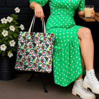 Black Cat Christmas Christmas Tote Bag Xmas Holiday Patterns - Wonder Print Shop