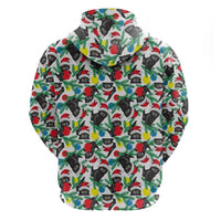 Black Cat Christmas Christmas Zip Hoodie Xmas Holiday Patterns - Wonder Print Shop