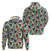 Black Cat Christmas Christmas Zip Hoodie Xmas Holiday Patterns - Wonder Print Shop