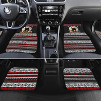 Black Cat Run On Coffee Car Mats Xmas Holiday Patterns - Wonder Print Shop