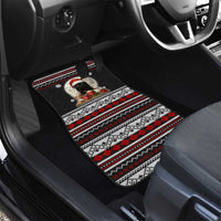 Black Cat Run On Coffee Car Mats Xmas Holiday Patterns - Wonder Print Shop