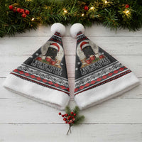 Black Cat Run On Coffee Christmas Santa Hat Xmas Holiday Patterns - Wonder Print Shop
