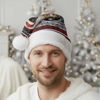 Black Cat Run On Coffee Christmas Santa Hat Xmas Holiday Patterns - Wonder Print Shop