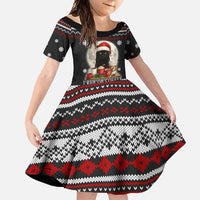 Black Cat Run On Coffee Family Matching Mermaid Dress and Hawaiian Shirt Xmas Holiday Patterns - Wonder Print Shop