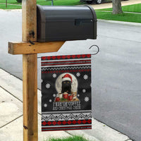 Black Cat Run On Coffee Garden Flag Xmas Holiday Patterns - Wonder Print Shop