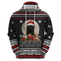 Black Cat Run On Coffee Hoodie Xmas Holiday Patterns - Wonder Print Shop