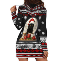 Black Cat Run On Coffee Hoodie Dress Xmas Holiday Patterns - Wonder Print Shop