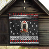 Black Cat Run On Coffee Quilt Xmas Holiday Patterns - Wonder Print Shop