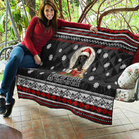 Black Cat Run On Coffee Quilt Xmas Holiday Patterns - Wonder Print Shop
