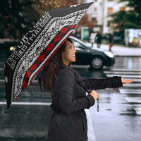 Black Cat Run On Coffee Umbrella Xmas Holiday Patterns - Wonder Print Shop