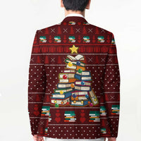 Book Pine Merry Christmas Blazer Xmas Holiday Patterns - Wonder Print Shop