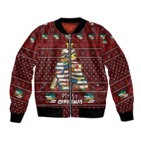 Book Pine Merry Christmas Bomber Jacket Xmas Holiday Patterns - Wonder Print Shop