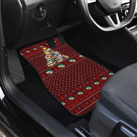 Book Pine Merry Christmas Car Mats Xmas Holiday Patterns - Wonder Print Shop