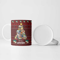 Book Pine Merry Christmas Ceramic Mug Xmas Holiday Patterns - Wonder Print Shop