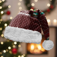 Book Pine Merry Christmas Santa Hat Xmas Holiday Patterns - Wonder Print Shop